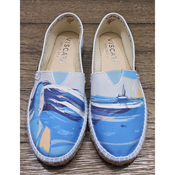Viscata Barcelona Shoes - Viscata Barcelonet Shoes Womens 7 EU 38 NEW Flats Mediterranean Dreams JJ Walker
